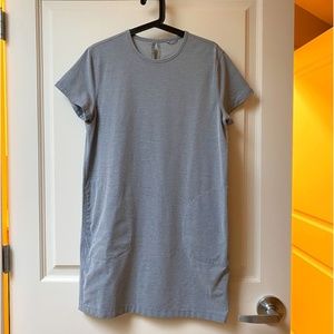 Kit and Ace Lightweight Blue-grey denim T-shirt Dress